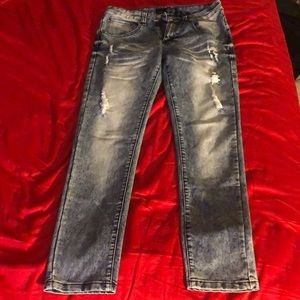 H&M Pants blue/white with design rips